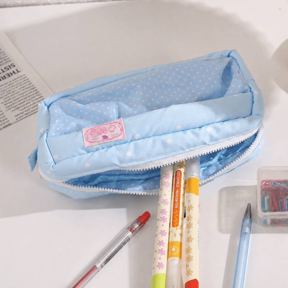 Aesthetic Polka Dot Pencil Cas - огляд і ціна Aesthetic Large Pencil Case Pouch