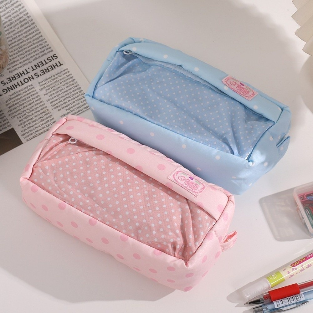 Aesthetic Polka Dot Pencil Cas - огляд і ціна Aesthetic Large Pencil Case Pouch