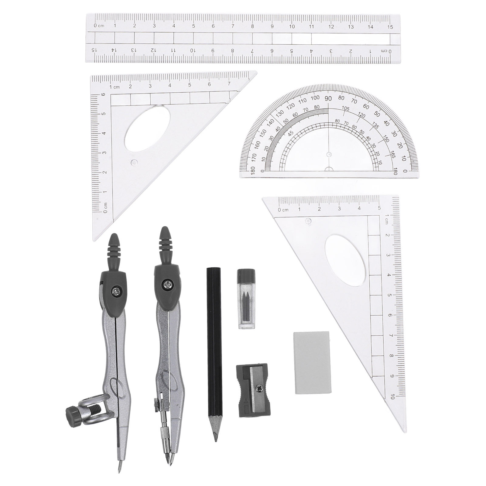 1Set Geometry Drawing Set with - огляд і ціна Math Geometry Set With Compass