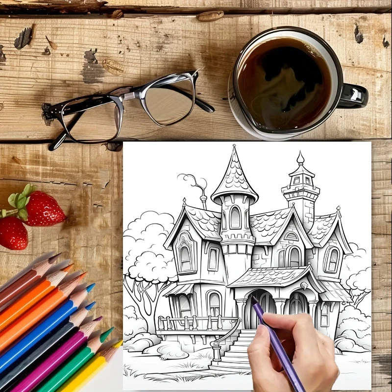 Haunted House Coloring Book fo - огляд і ціна School Supplies