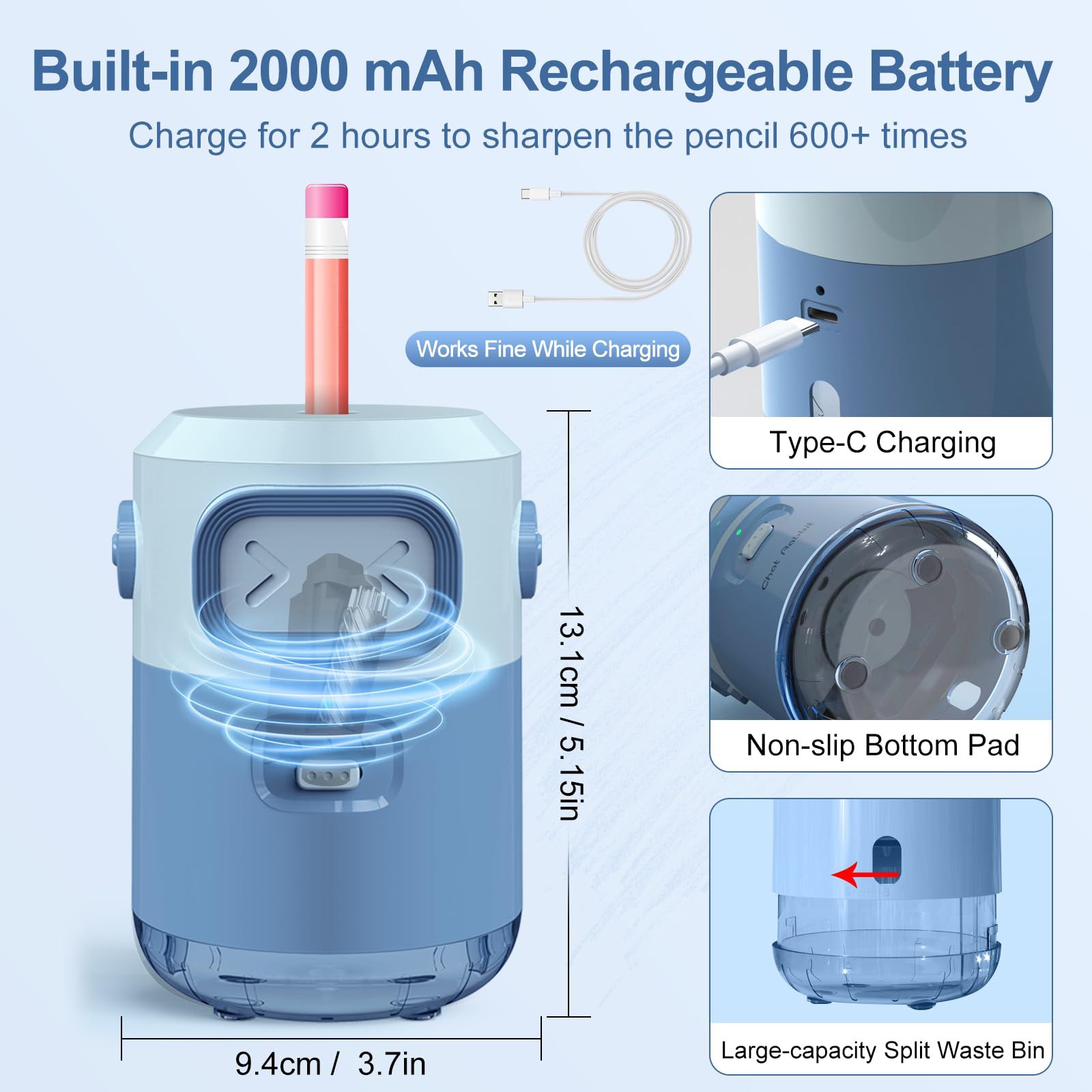 Fully Auto Electric Pencil Sha - огляд і ціна Electric Pencil Sharpener Usb
